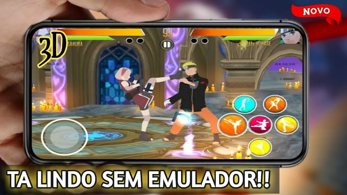 TÁ LINDO!! EM 3D NARUTO ULTIMETE LINJA FIHGTING PARA QUALQUER ANDROID