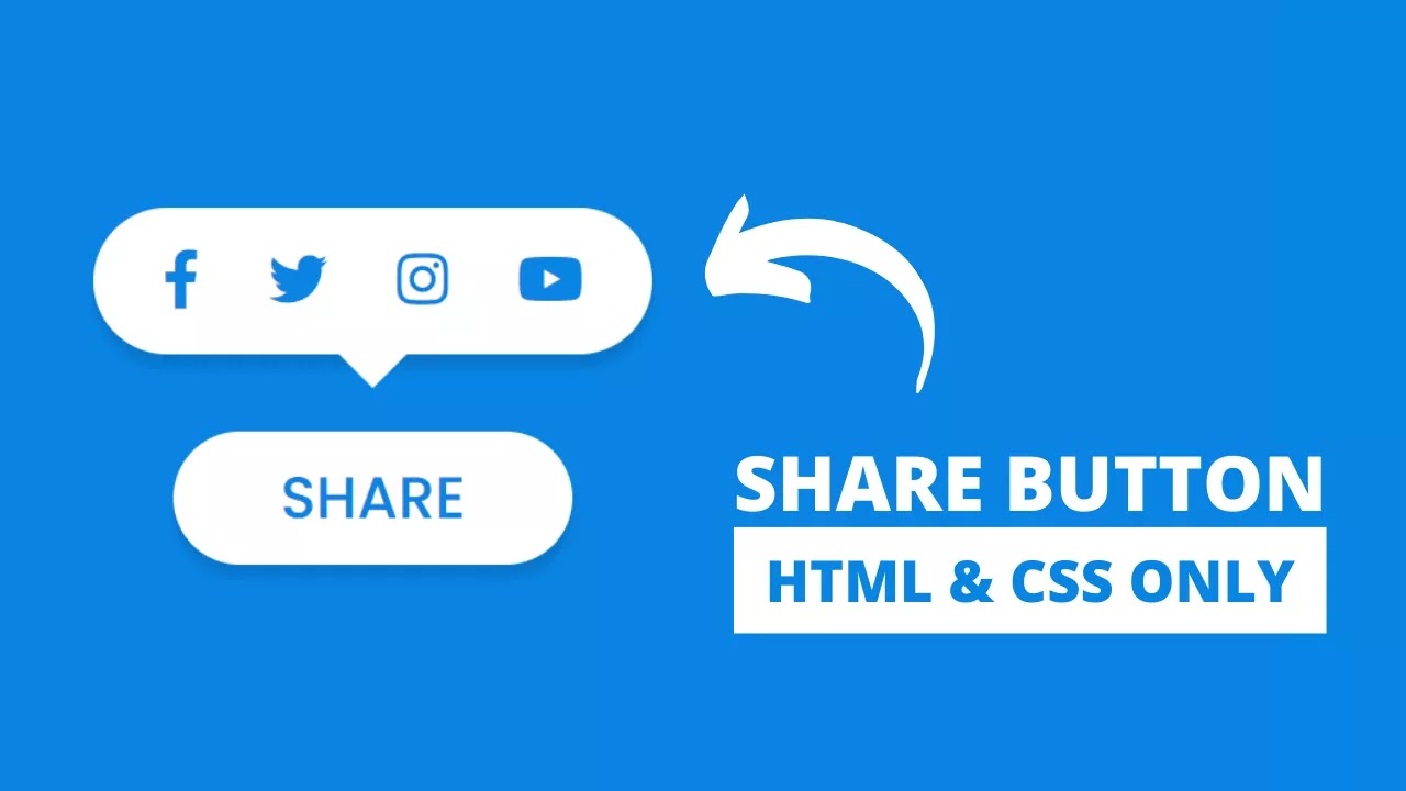Animated Share Button Using Only Html Css