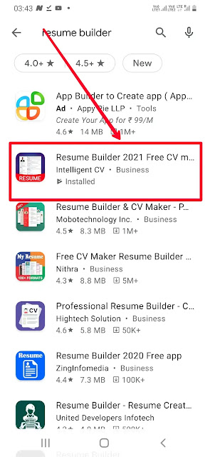 How To make Proffessional Resume on Mobile