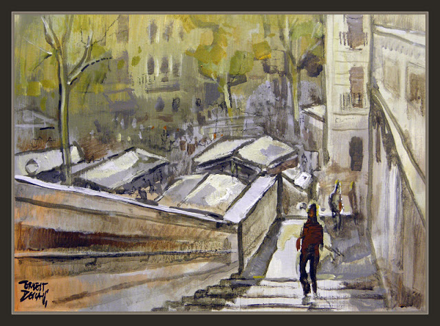 MADRID-PINTURA-RASTRO-OLEOS-CUADROS-PAISAJES-PINTOR-ERNEST DESCALS-