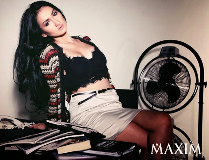 Foto Model Tengku Dewi In Maxim Indonesia Magazine