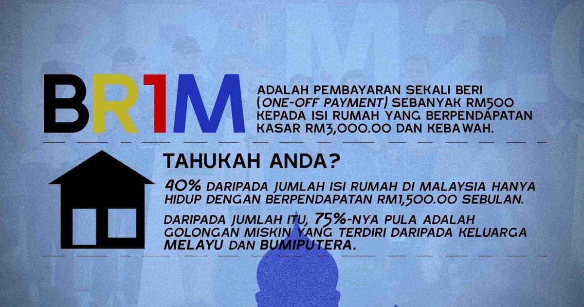 Apakah itu BR1M?  Kerja rumah Tedi.