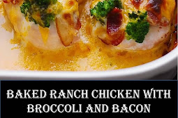 #Recipe #Baked #Ranch #Chicken #with #Broccoli #and #Bacon