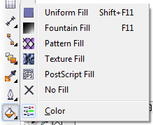 Mengenal bagian CorelDRAW - Fill Tool
