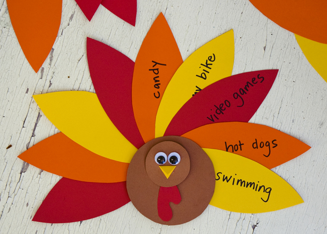 paper drop water punch kids Thanksgiving craft is on a turkey This book great Day! for