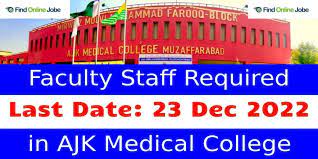 Azad Jammu Kashmir Medical  College AJK jobs 2022