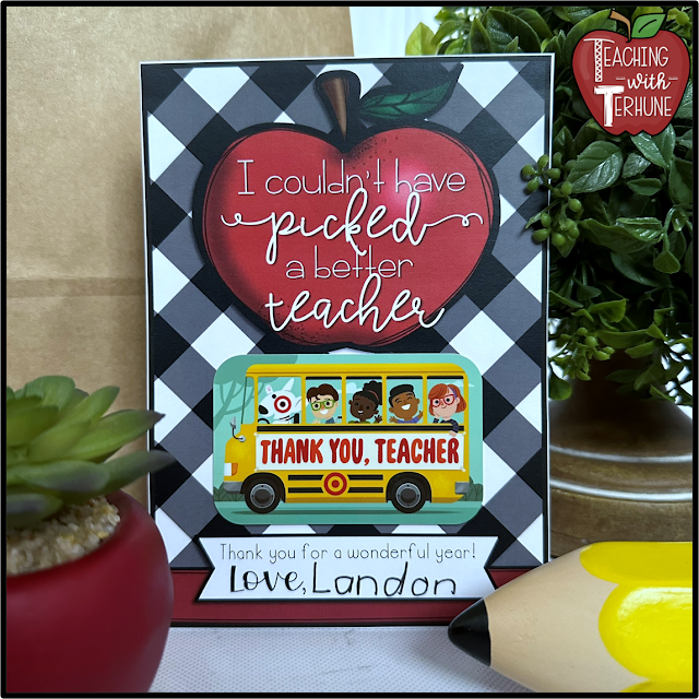 Teacher Gift Card Holder Tag