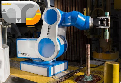 2016 Gold vector award won by Heavy-duty Oil Rig Robot at Hannover Messe