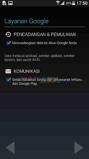 daftar akun google di android