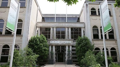 Front of BBC Studios building.