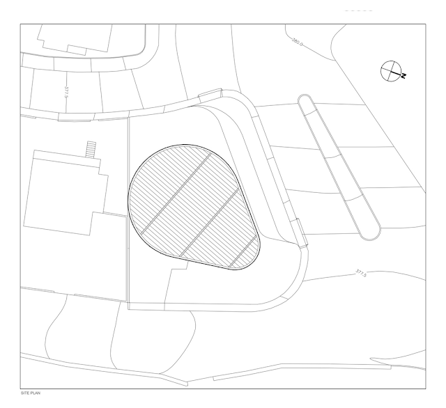 Roof plan of the modern pharmacy building