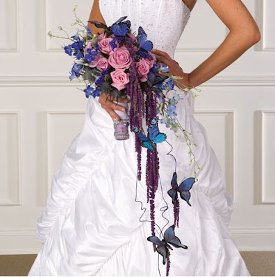 Cascading Butterfly Bridal Bouquet