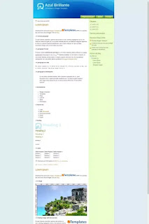 TemaNo53 Azul Brillante Blogger Template