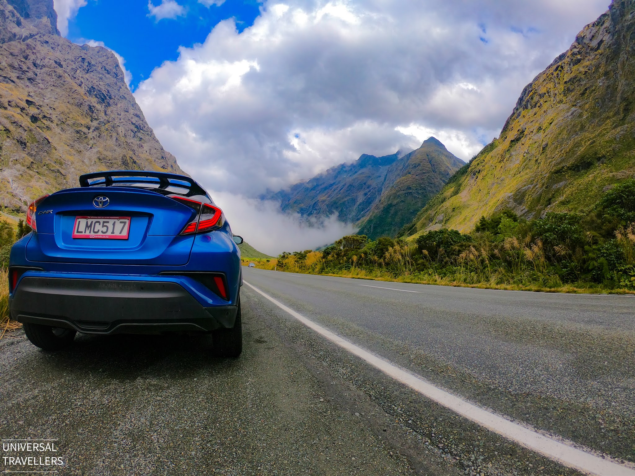 rent a car for summer time road tripping in South Island, New Zealand