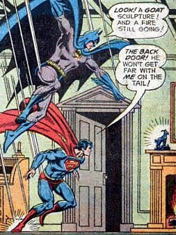 World's Finest #218, Superman and Batman drop in