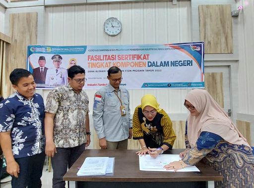 Disdagin Kota Tanjungpinang Fasilitasi 55 Pelaku IKM Lokal Bersertifikasi TKDN