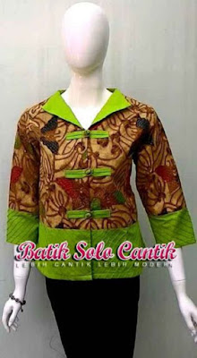 Model Batik Solo Cantik Diyanti Modis Kancing Shanghai