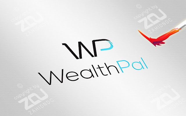 wp logo design with logo mockup