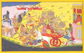 Rama killing Ravana