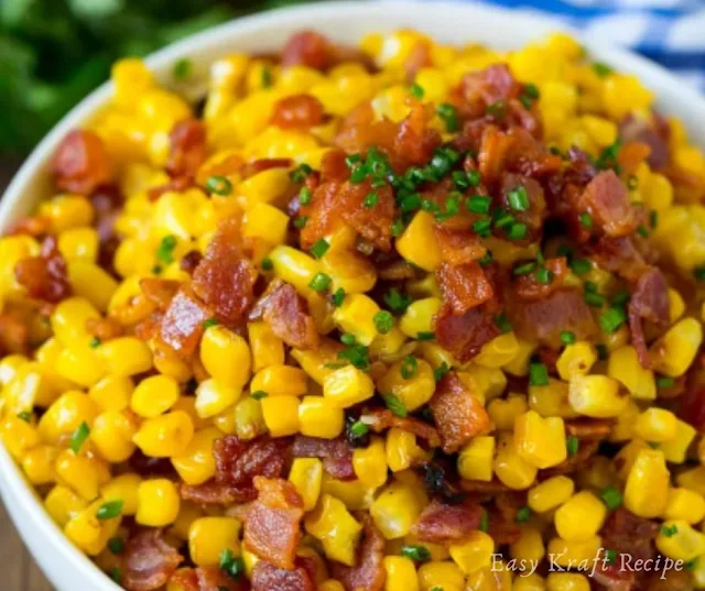 FRIED CORN WITH BACON RECIPE