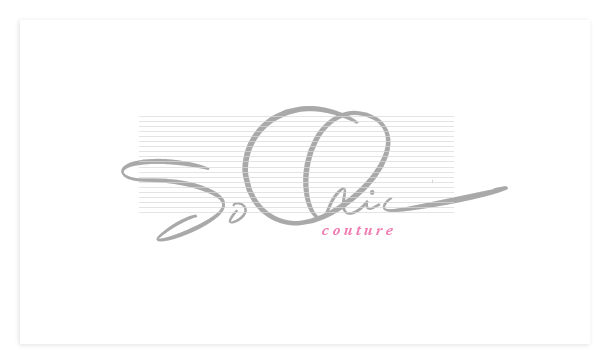 So Chic Couture Handwritten Signature Logo