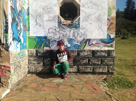 Stone @rt, Stone Art, Joshua Harman, Street Art, Graffiti, Art Installations,  Wheat Pastes, Beach Bums, Durban