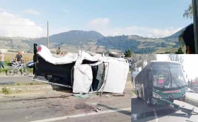 Volcadura, Tenango, accidente