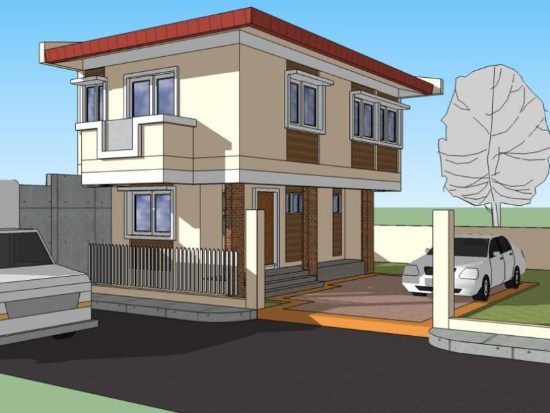 desain rumah minimalis 2 lantai sederhana