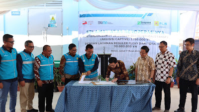 Listrik PT Ecogreen Oleochemicals Batam (EOB) Menyala Bukti Komitmen PT PLN Batam Untuk Memenuhi Kebutuhan Listrik Industri 1.008 MVA