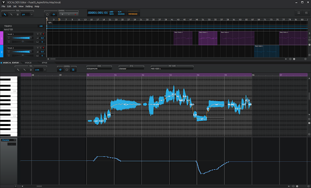 Vocaloid 5 Editor截圖