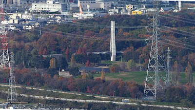 交野山 頂上からの眺め 山田池公園