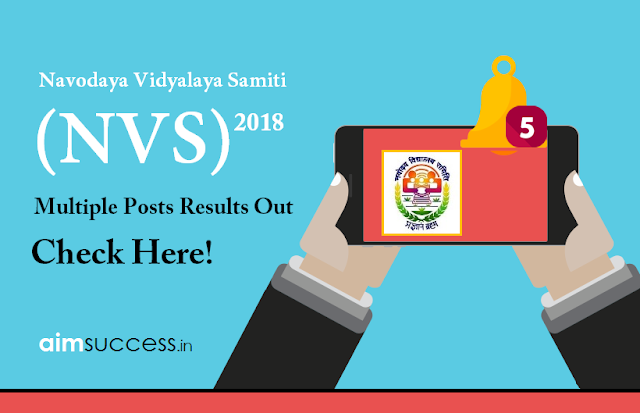 NVS Results for Multiple Posts 2018 Out – Check Here!