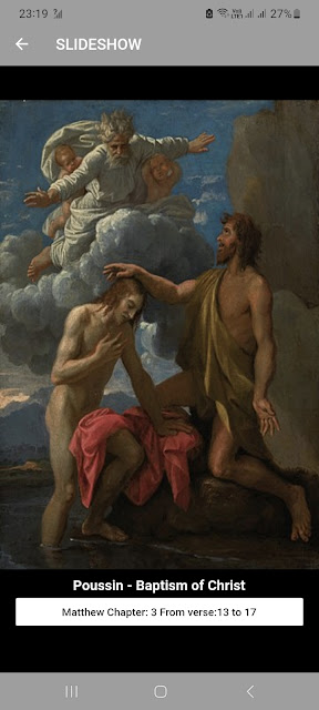 Nicolas Poussin's painting "The Baptism of Christ"