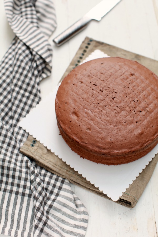 Masam manis: Kek Asas 3 Kek Span Coklat yang mudah