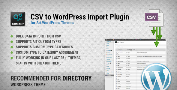 CSV to WordPress Import Plugin - CodeCanyon Item for Sale