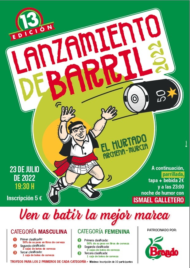 13 Edición Lanzamiento del Barril...Fiestas del el Barrio del Hurtado.