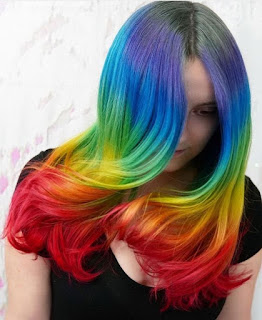  rainbow hair gökkuşağı saç