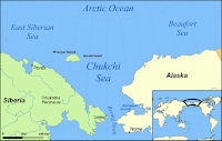 The Beaufort and Chukchi seas are zones of the Arctic Ocean off the coast of northern Alaska. (Credit: Mohonu/Wikipedia, CC BY-SA) Click to Enlarge.