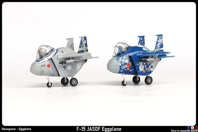 Maquettes F-15 JASDF Eggplane de la marque Hasegawa.