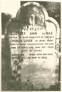 Headstone of Elizabeth Ann MacRae, farquharmacrae.blogspot.com