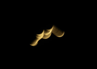 photo of the crescent moon over Rockaway Beach Oregon 