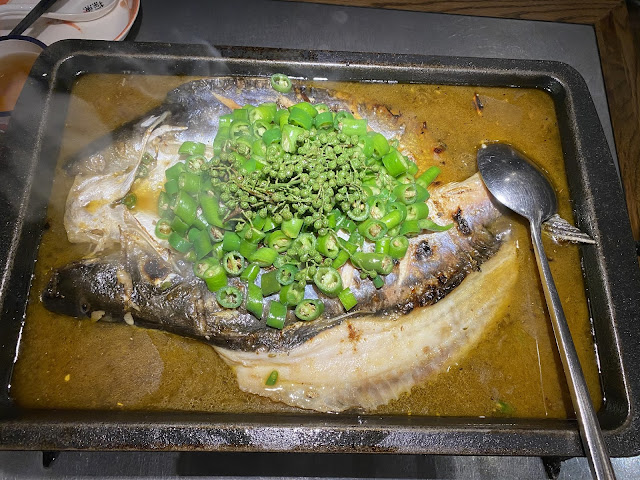 Green pepper grilled fish Tan yu