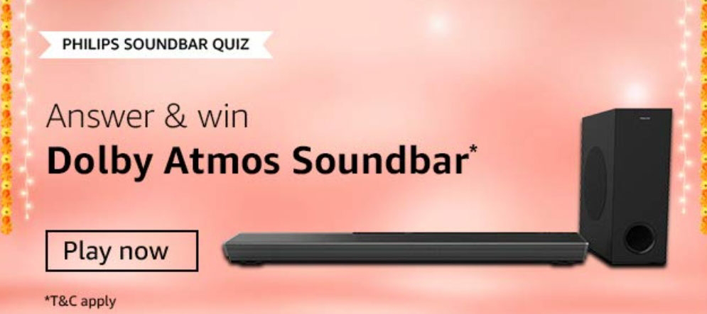 Amazon Philips Soundbar Quiz answers of 3rd October 2020
