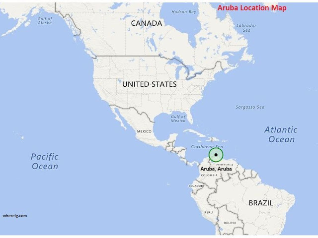 where is aruba on the world map