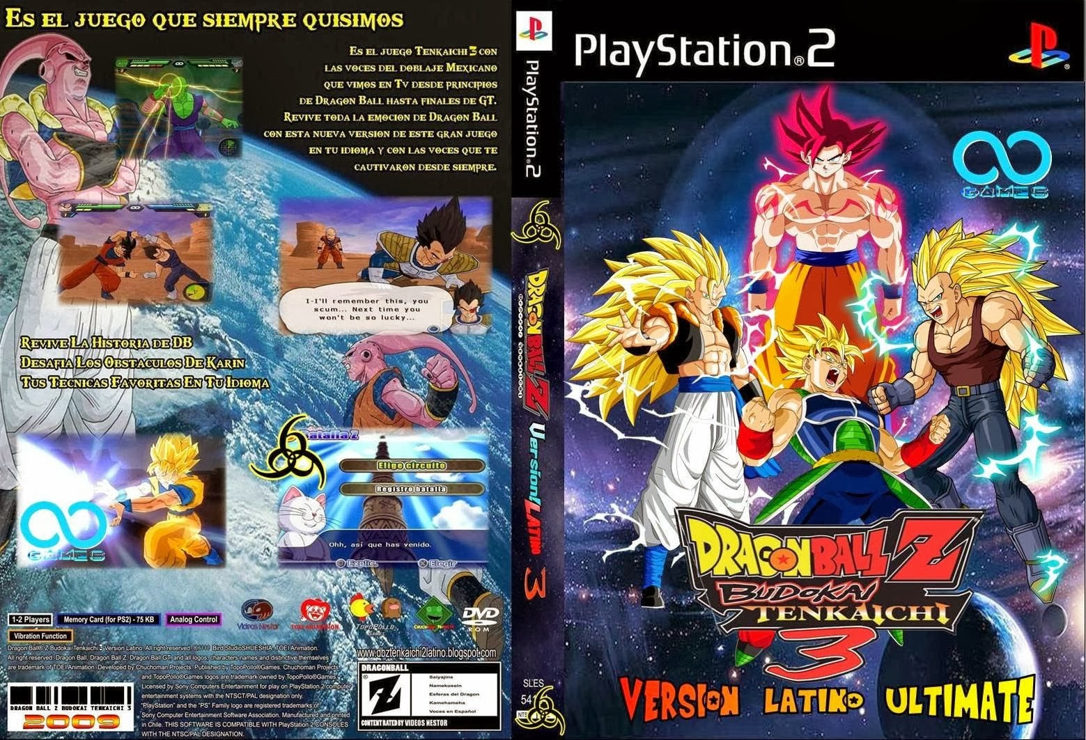 Ultra Capas: Dragon Ball Z Budokai Tenkaichi 3 - Playstation 2