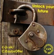 photo of an old padlock with the hasp open, text reads: Unlock your future
