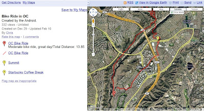 Vos traces GPS avec android et Google My Tracks