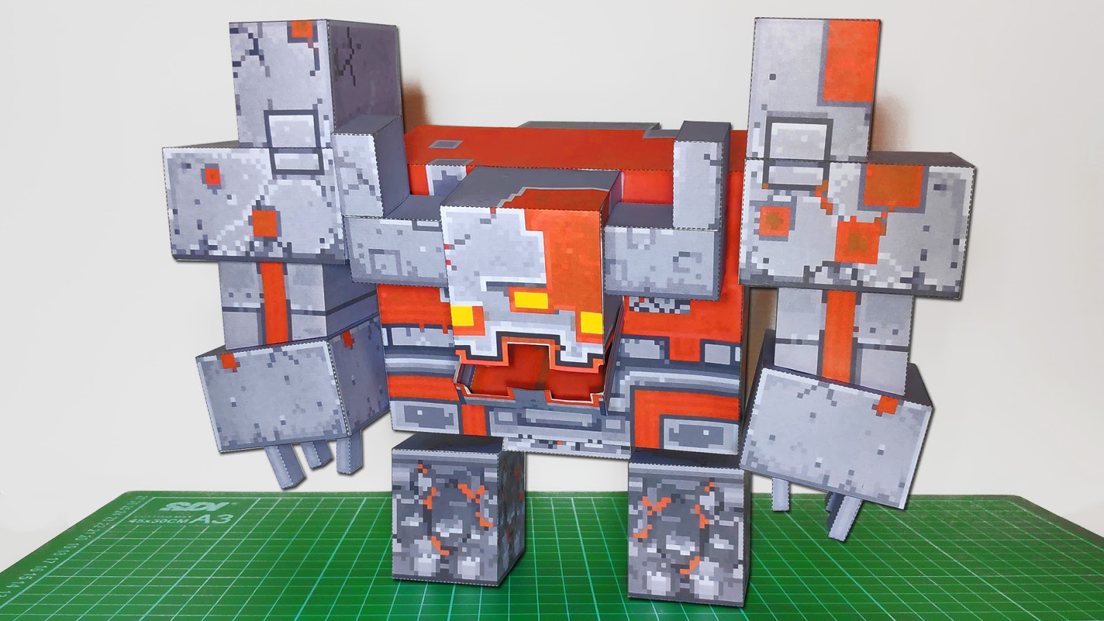 Redstone Monstrosity Minecraft Papercraft