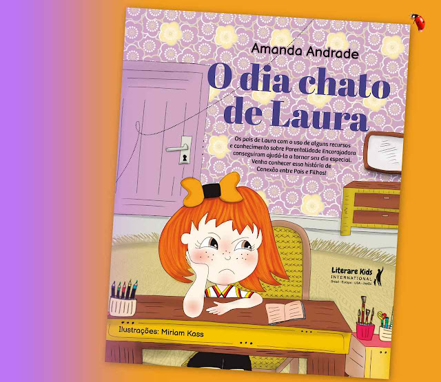 Capa do livro “O dia chato de Laura” de Amanda Andrade.