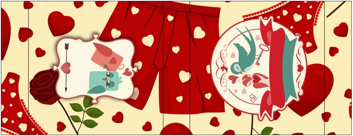 Valentine's Birds Free Printable Candy Bar Labels. Para etiquetas o marcapĂ¡ginas.